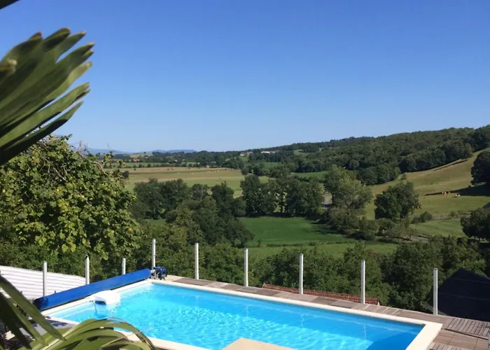 Maison Avec Vue Exceptionnelle Et Piscine Privative Saint-Félix-de-Lunel